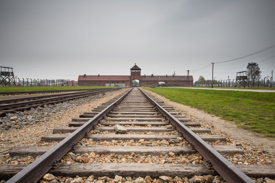 The-official-photographers-Auschwitz-concentration-camp-train-track