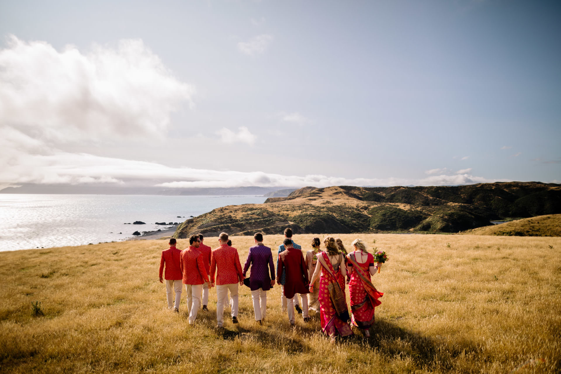 Bridal party at pencarrow lodge