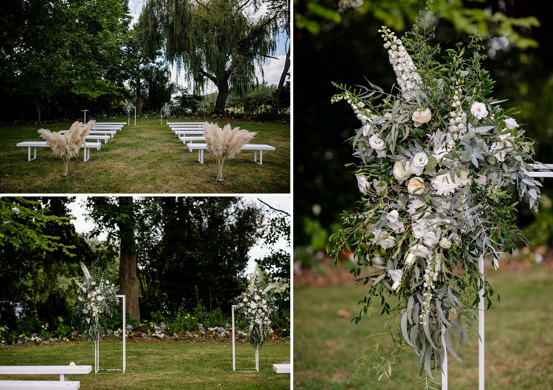 DIY back yard wedding setup in Hamilton New Zealand