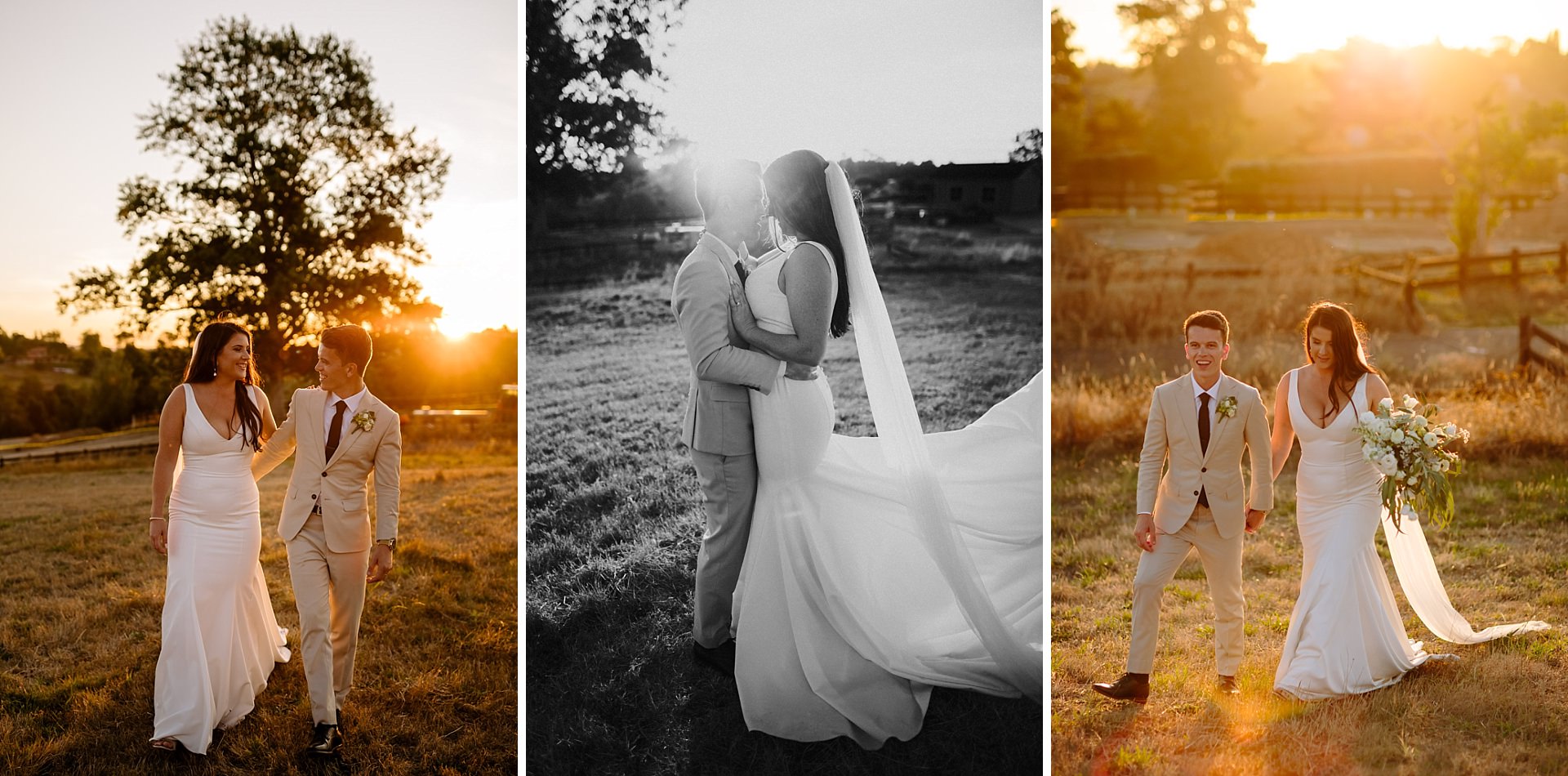 New Zealand Sunset wedding photography