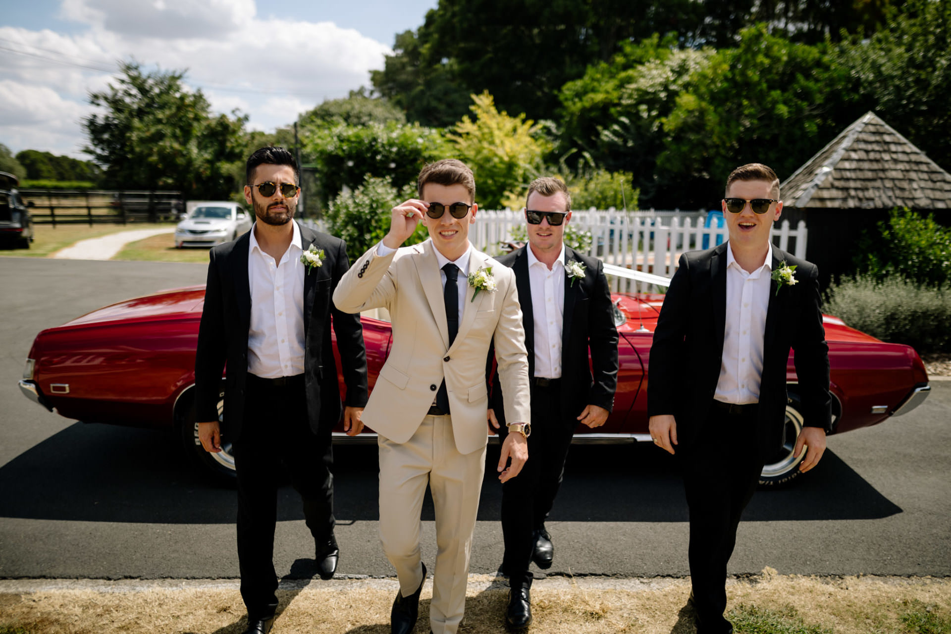 Epic wedding photography of groom and grooms man
