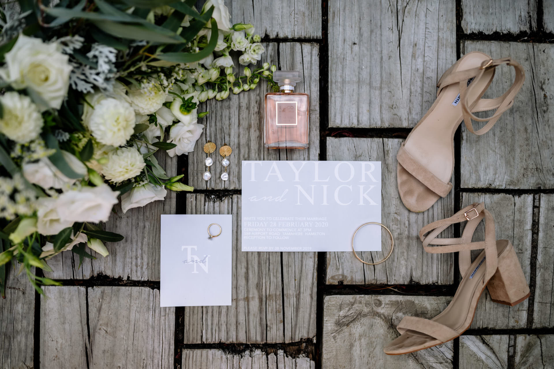 Hamilton Wedding invitation design